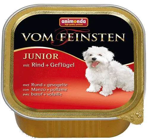 Animonda vom Feinsten DOG Junior Rind&Geflugel Karma z wołowiną i drobiem dla psa 150g Kup teraz