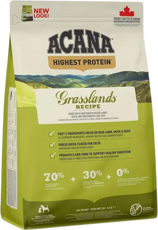 Ostatnie sztuki Acana Grasslands Dog Karma dla psa 2kg