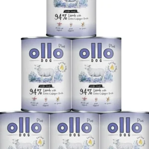 Nowość Ollo Plus Lamb with Collagen Dog Adult Karma z jagnięciną i kolagenem dla psa 6x800g PAKIET