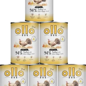 Sprawdź teraz Ollo Plus Turkey with Collagen Dog Adult Karma z indykiem i kolagenem dla psa 12x400g PAKIET