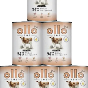 Do wyczerpania zapasów Ollo Plus Veal with Collagen Dog Adult Karma z cielęciną i kolagenem dla psa 12x400g PAKIET