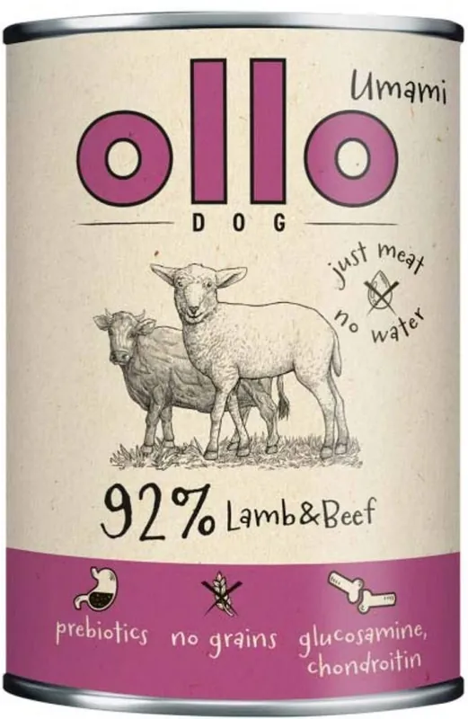 Cena promocyjna Ollo Umami Adult Lamb&Beef Karma z jagnięciną i wołowiną dla psa 400g