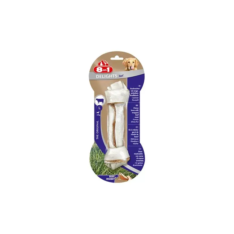 Taniej 8in1 Beef Delights Bone L - kość z wołowiną 1 szt.