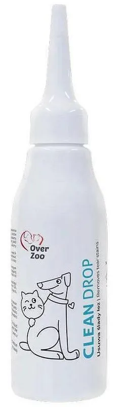 Hit sprzedaży Over Zoo Clean Drop dla psa i kota Preparat do usuwania śladów łez 60ml