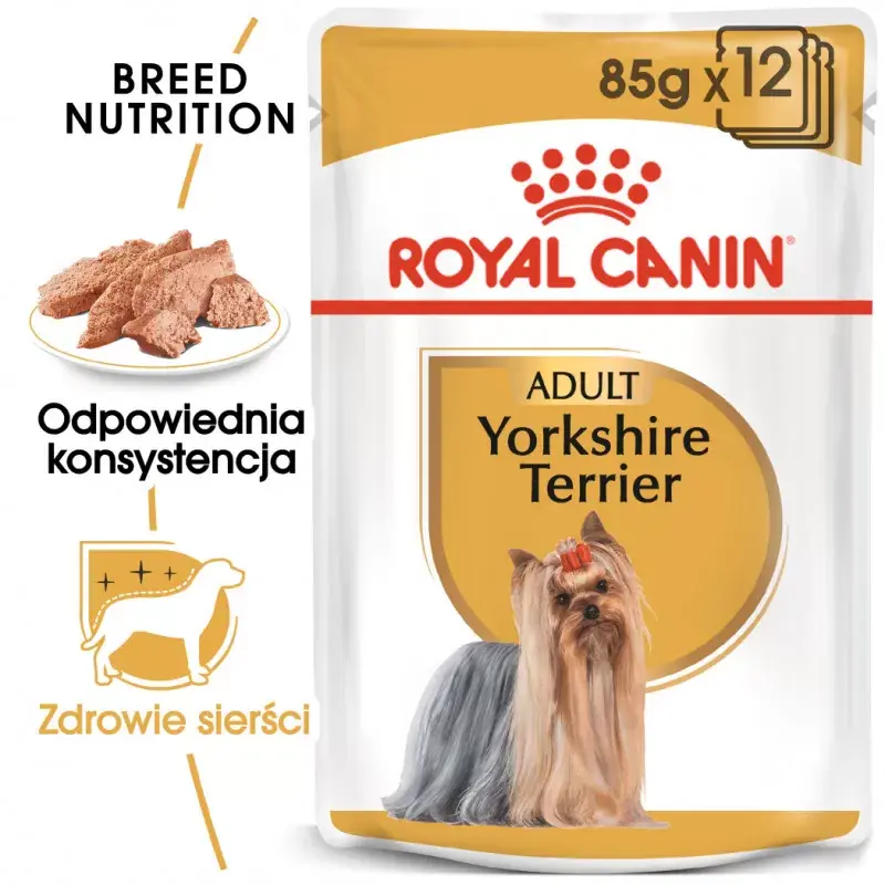 ROYAL CANIN Yorkshire Terrier Adult karma mokra - pasztet dla psów dorosłych rasy yorkshire terrier Ostatnie sztuki