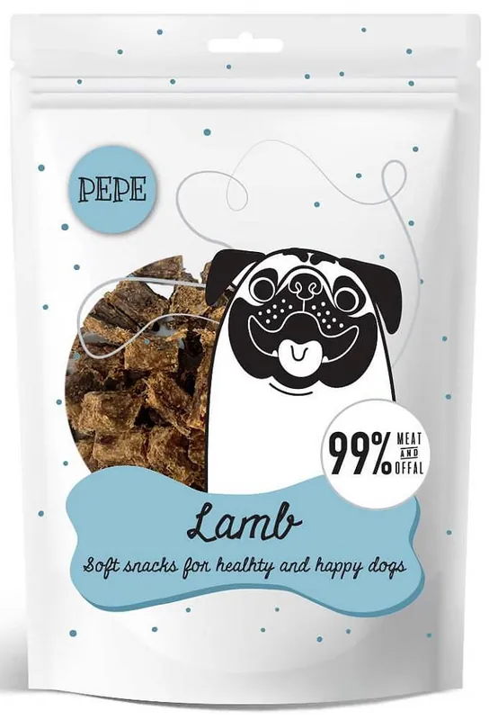 Szybka wysyłka Paka Zwierzaka Przysmak PEPE Mini Chunkies Lamb z jagnięciną dla psa op. 70g