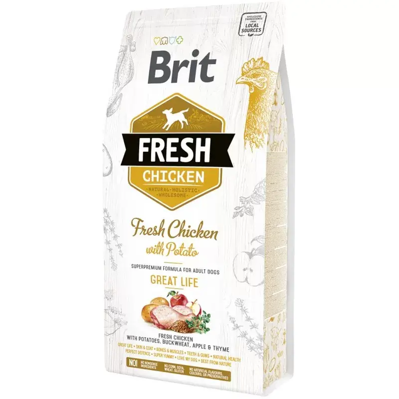 BRIT FRESH Chicken & Potato Adult Great Life Nie przegap