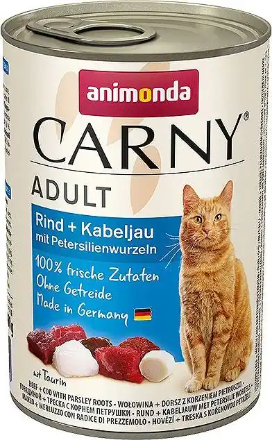 Animonda Carny Adult Karma z wołowiną, dorszem i pietruszką dla kota 400g Bestseller
