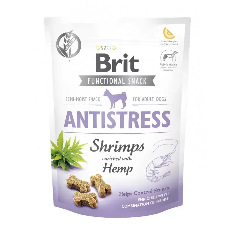 Premium BRIT CARE DOG FUNCTIONAL SNACK Antistress Shrimp 150g