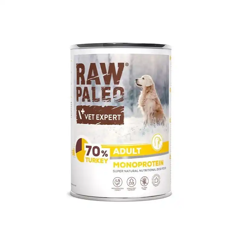 Hit sprzedaży RAW PALEO Adult Turkey Monoprotein 400g