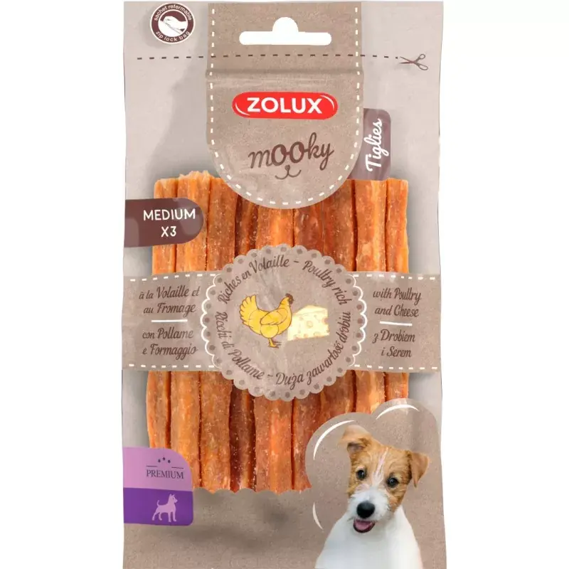 ZOLUX Przysmak MOOKY Premium Tiglies drób ser Taniej