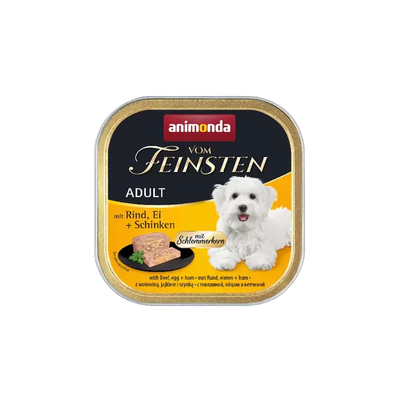 ANIMONDA Dog Vom Feinsten Adult z wołowiną, jajkiem i szynką Ostatnie sztuki