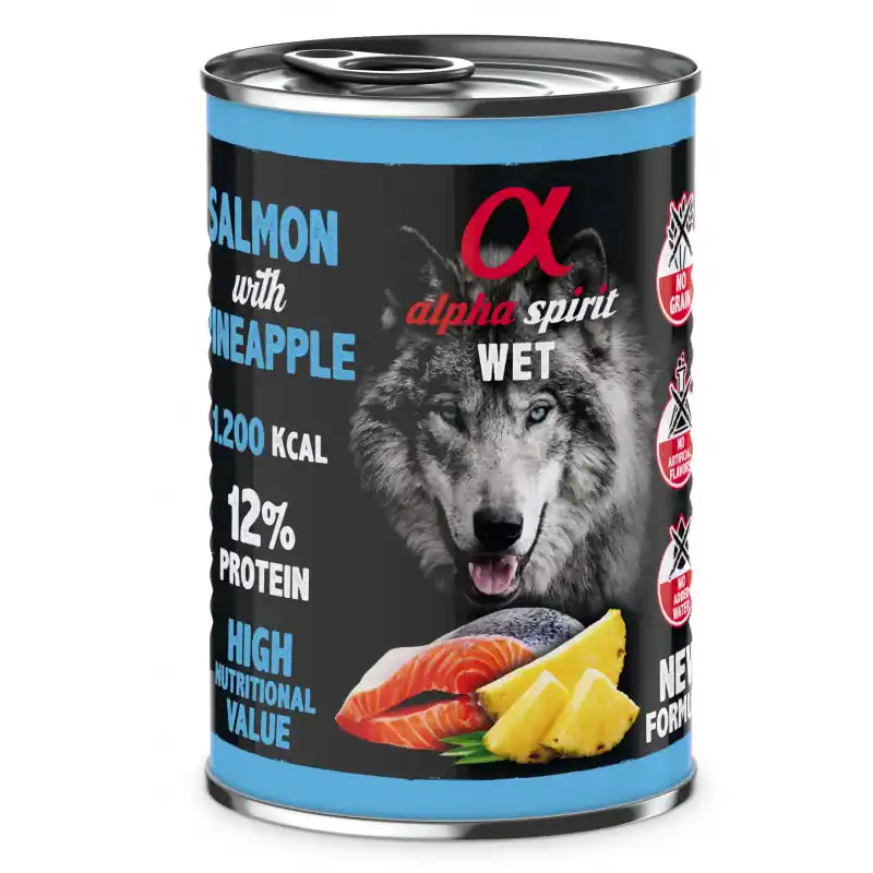 ALPHA SPIRIT Łosoś z ananasem 400g Bezpieczna płatność