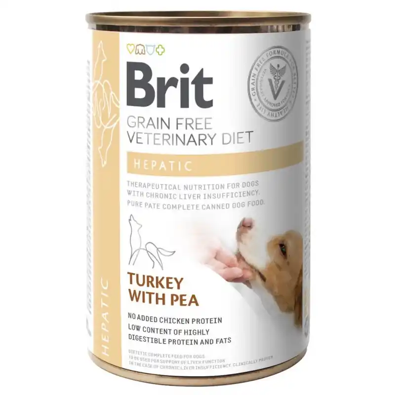 BRIT Grain Free Veterinary Diets Dog Can Hepatic 400g Nowy