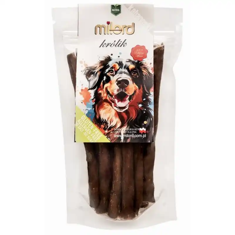 Bezpieczne zakupy MILORD Kabanoski z królika 80g