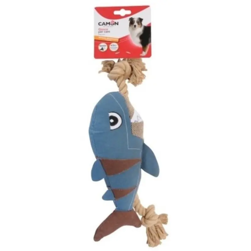 CAMON Zabawka Pluszowa Krab/Rekin z Liną 40 cm Tylko do końca tygodnia