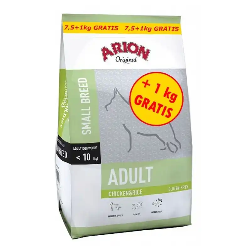 ARION Original Chicken and Rice Adult Small 7.5kg + 1kg GRATIS! Zniżka