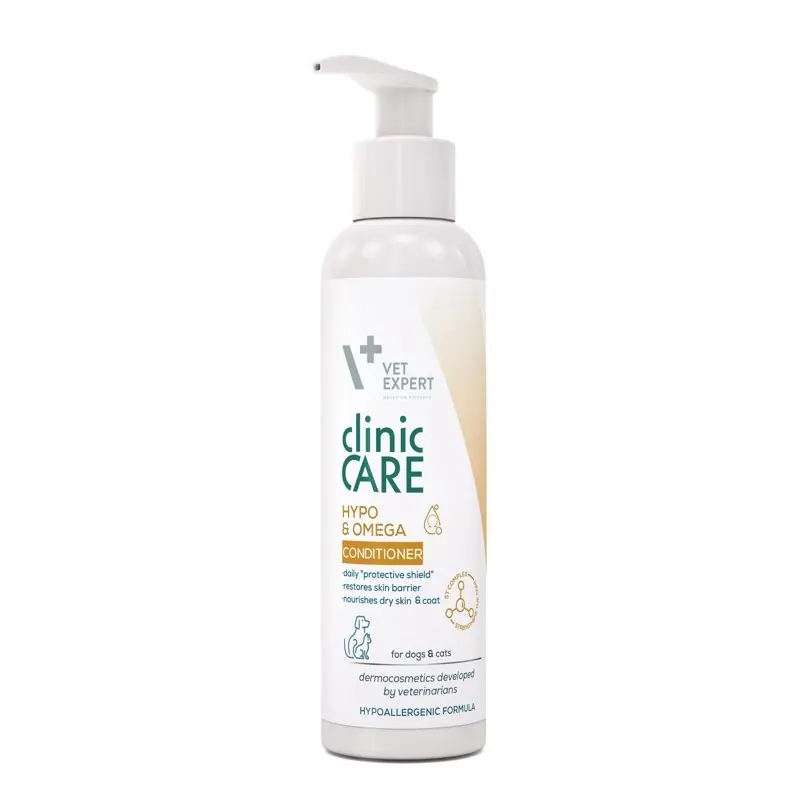 Nowość VETEXPERT Clinic Care Hypo and Omega Conditioner 150 ml