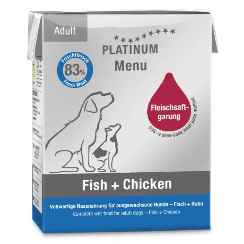 PLATINUM Menu Adult Fish-Chicken 375g Rabat