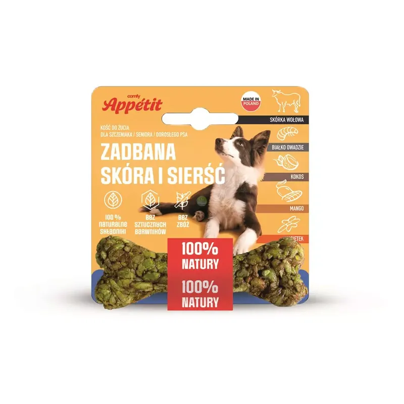 Nie przegap Comfy Appetit Kość Skóra/Sierść 10cm 35g