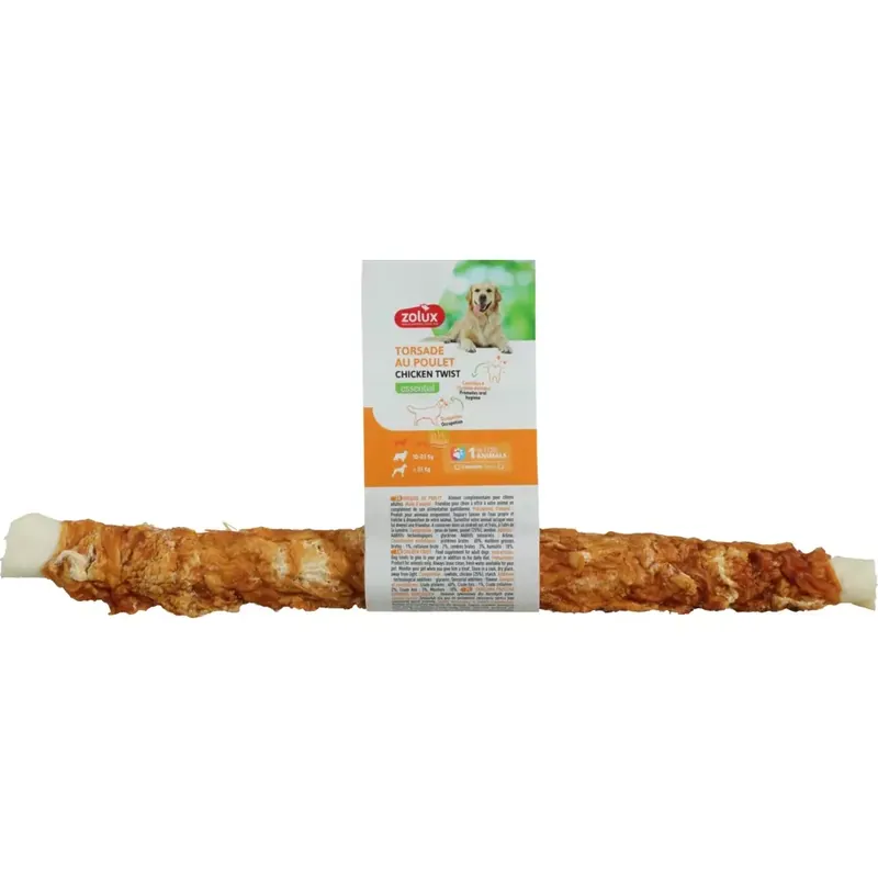 ZOLUX Gryzak dla psa skręcana pałeczka owinięta kurczakiem 28cm Kup online