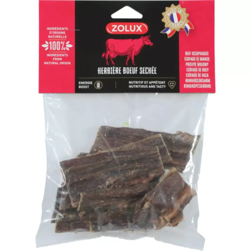 Najlepsza cena ZOLUX Przysmak naturalny dla psa Suszony przełyk wołowy 150g