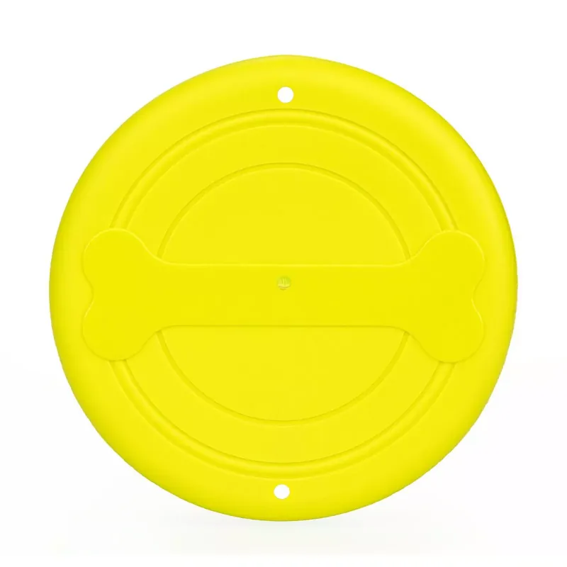 Dysk do rzucania silikonowy żółty 17cm Premium