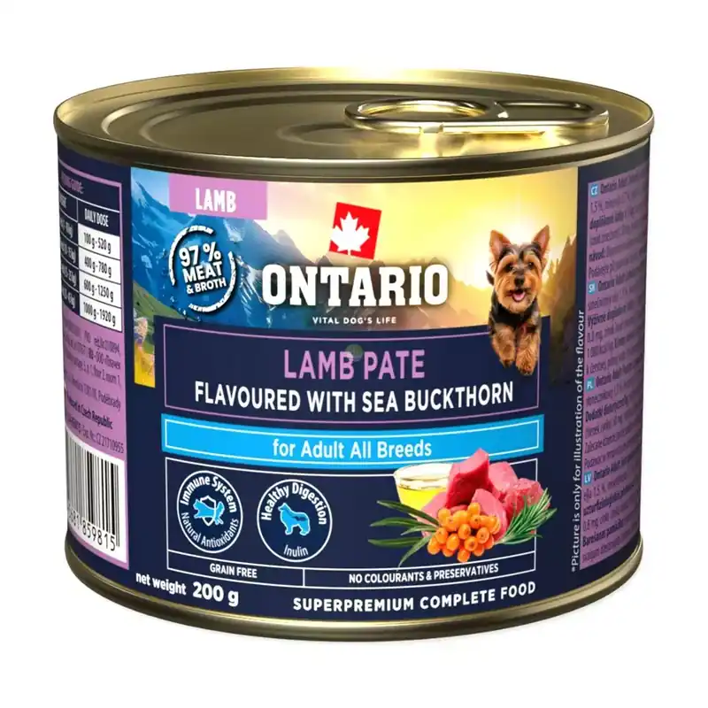 Ontario Adult Pate z jagnięciny ze smakiem rokitnika 200g (214-859815) Dodaj do koszyka