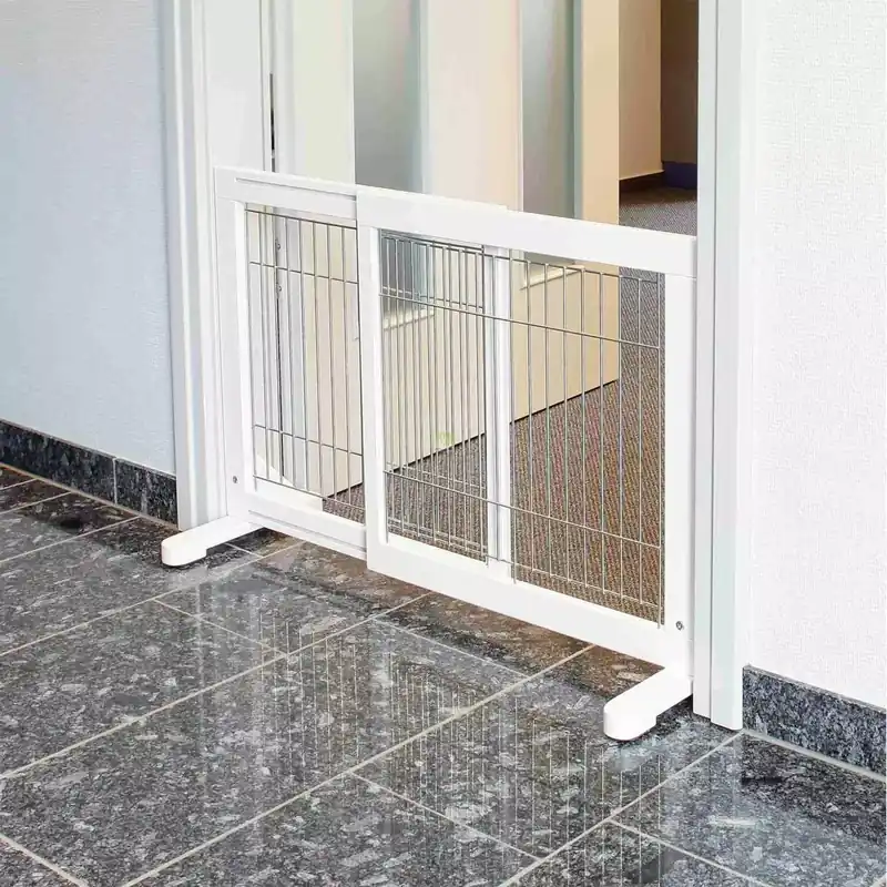 Nie przegap Barierka metalowa, 65-108 x 61 x 31cm, biała