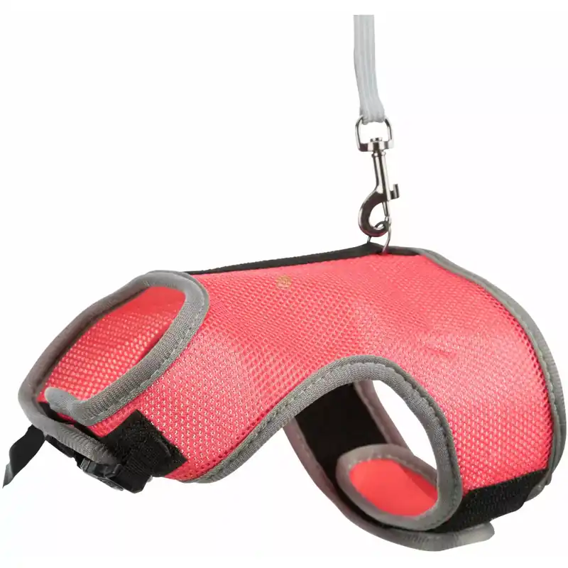Darmowy zwrot Miękkie szelki dla dużych królików ze smyczą, 25-40cm, 1.20 m