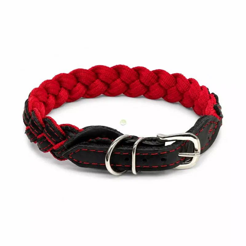 Bestseller Obroża Inferno Braid - czerwona 40mm/65cm