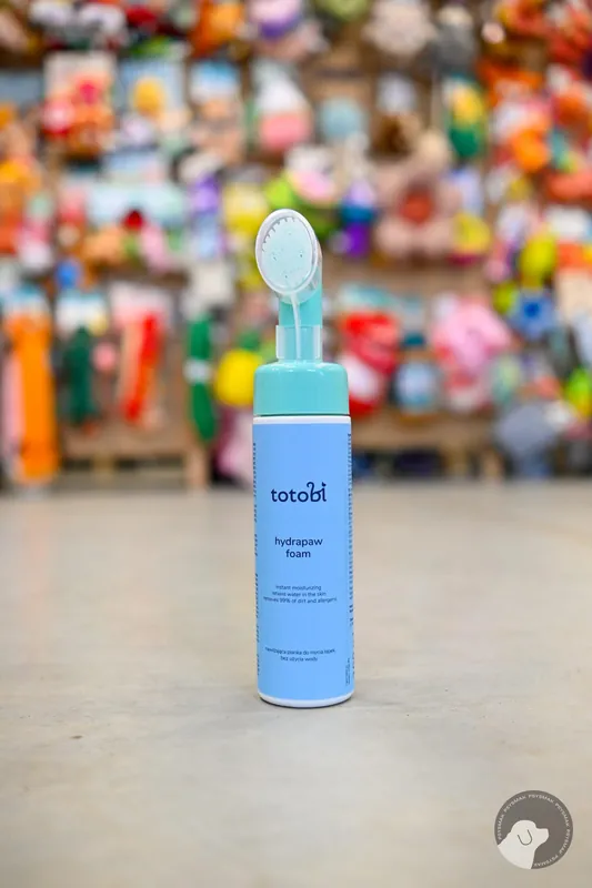 Popularny TOTOBI Hydrapaw Foam – Nawilżająca pianka do mycia łapek, bez użycia wody ze szczoteczką 200 ml