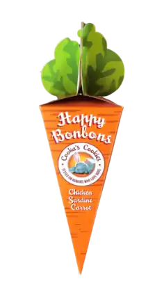 Cooka’s Cookies HAPPY BONBONS Przysmaki z indyka i sardynek 45g Ostatnie sztuki