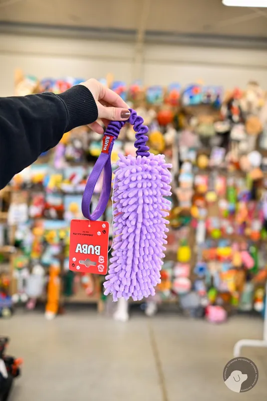 BUBA Szarpak dla psa typu MOP z amortyzatorem i piszczałką 8340 Do wyczerpania zapasów