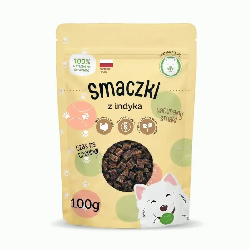Hau Now Przysmaki dla psa smaczki z indyka 100 g Darmowy zwrot