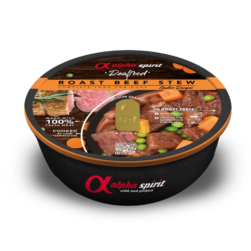 Ostatnie sztuki Karma mokra dla psa Alpha Spirit Real Food Beef (dorosły) 280g wołowina