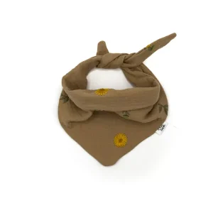 Tulki – apaszka dla psa 25-35 cm brązowa w słoneczniki Do wyczerpania zapasów