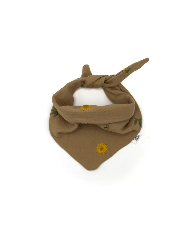 Tulki – apaszka dla psa 25-35 cm brązowa w słoneczniki Do wyczerpania zapasów