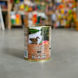 Darmowy zwrot O’CANIS Kaczka z marchewką, prosem i gruszką – karma mokra 800g