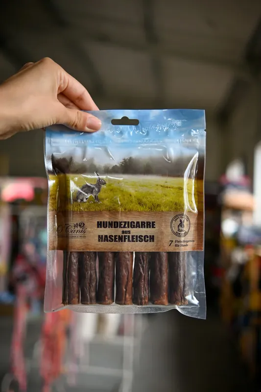 Promocja O’CANIS Oryginalne cygara z zająca – 7 szt przysmak dla psa 180g