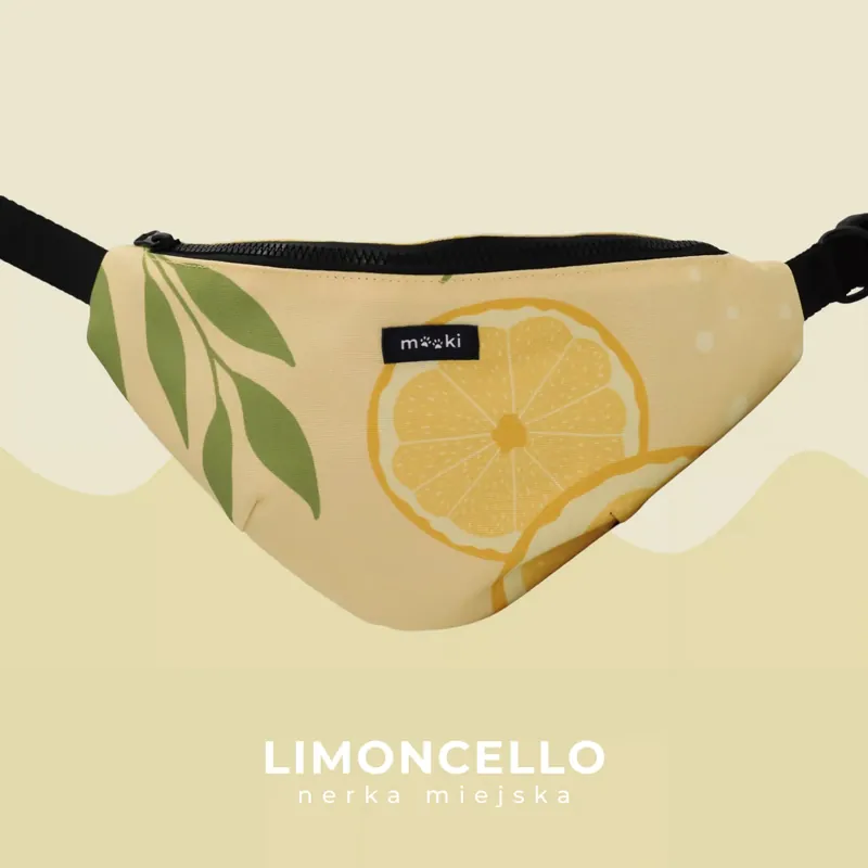 MOOKI – Nerka spacerowa miejska zielona we wzorze LIMONCELLO Wyprzedaż