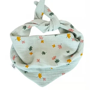 Nowość Tulki – apaszka dla psa 35-50 cm miętowa w listki