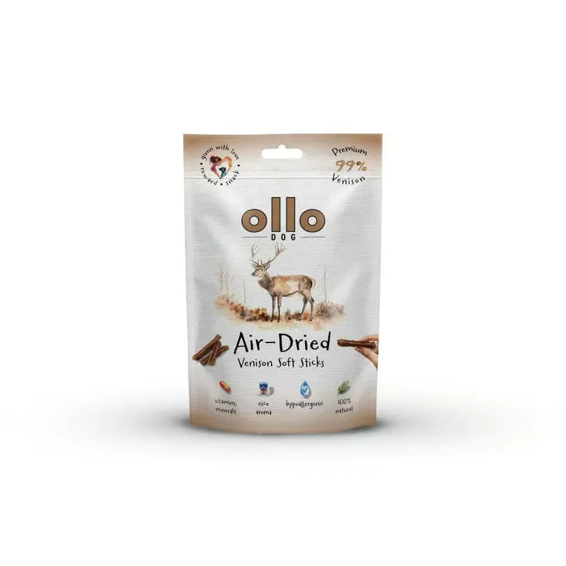 Air Dried Soft Venison Sticks – monobiałkowe paski z jelenia dla psa 80 g Cena promocyjna