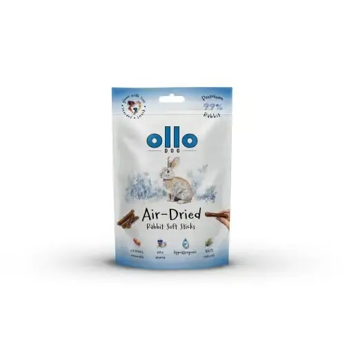 Air Dried Soft Rabbit Sticks – monobiałkowe paski z królika dla psa 80 g Ekspresowa dostawa