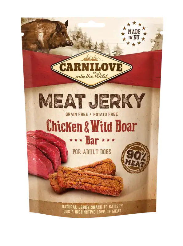 CARNILOVE CHICKEN & WILD BOAR BAR 100G Ekspresowa dostawa