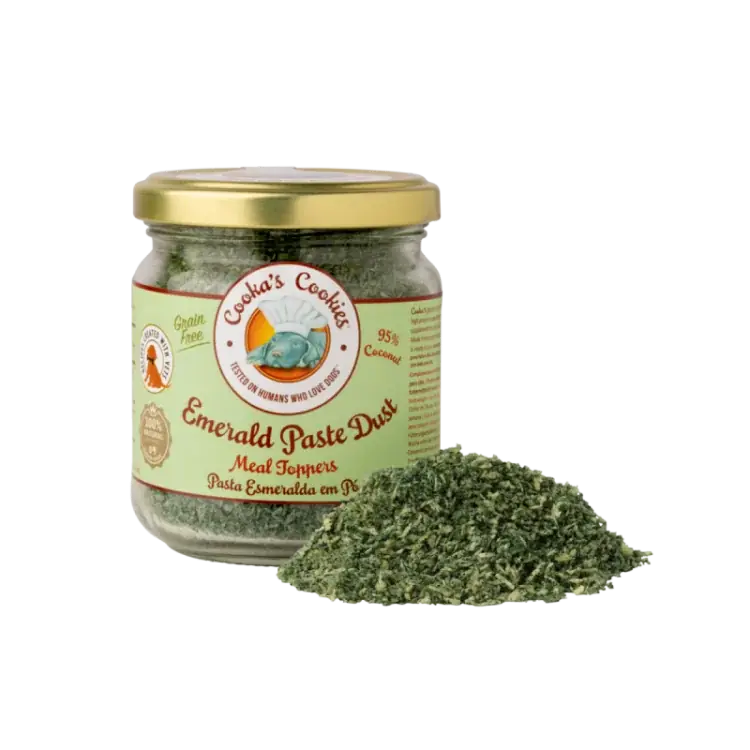 Cooka’s Cookies EMERALD PASTE Topper z kokosa i spiruliny 65g Dostępne od ręki