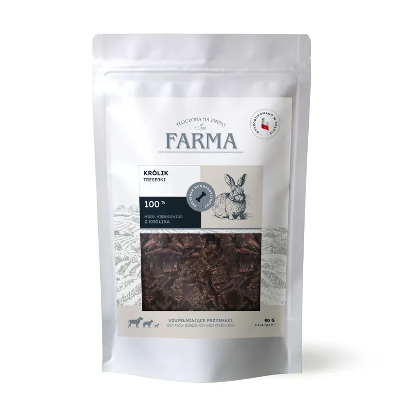 Kup teraz Farma Trenerki z Królika 100% mięso mięśniowe 80 g