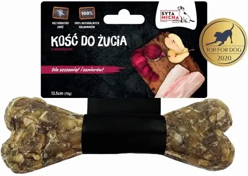 SYTA MICHA KOŚĆ FUNKCYJNA – Kość do żucia dla szczeniąt 13,5 cm Bestseller