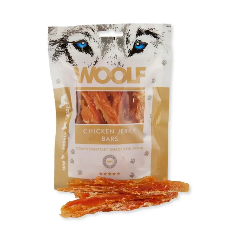 WOOLF CHICKEN JERKY BARS – paski z mięsa kurczaka dla psa Kup online