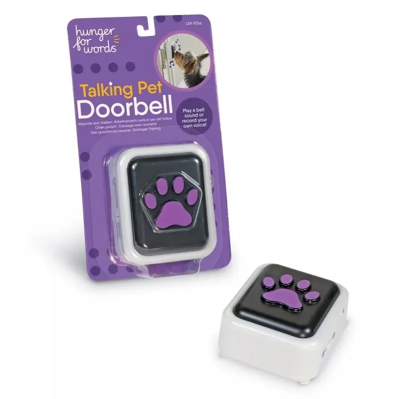 Popularny Hunger for Words TALKING PET Doorbell Dzwonek do drzwi